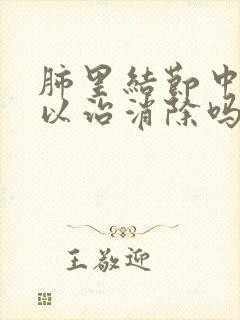 肺里结节中药可以治消除吗