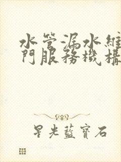 水管漏水维修上门服务机构