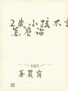 2岁小孩不说话怎么治