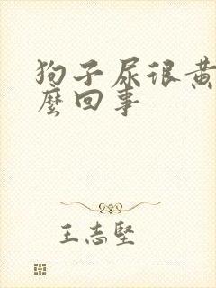 狗子尿很黄是怎么回事