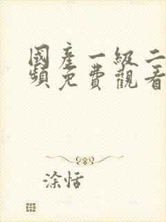 国产一级二级视频免费观看