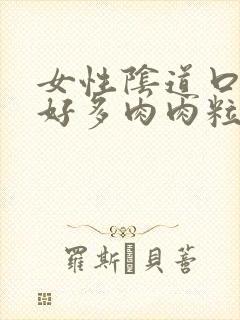 女性阴道口长了好多肉肉粒