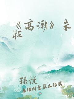 《高潮》未删减版