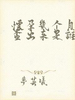 怀孕几个月可以查出来是谁的孩子