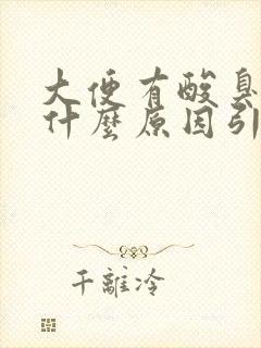 大便有酸臭味是什么原因引起的