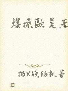 爆操欧美老熟女