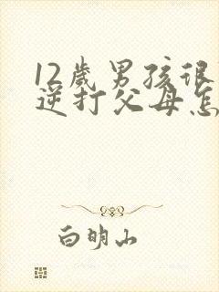 12岁男孩很叛逆打父母怎么办