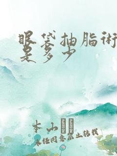 眼袋抽脂术价格是多少