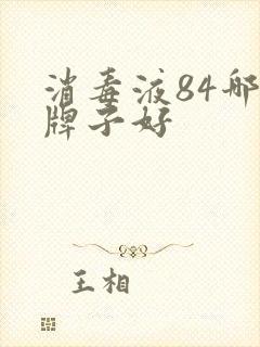 消毒液84哪个牌子好