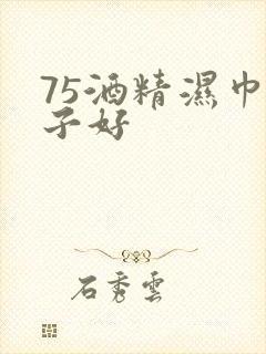 75酒精湿巾牌子好