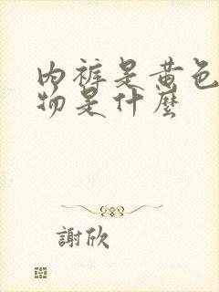 内裤是黄色分泌物是什么