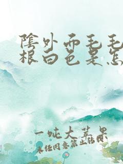 阴外面毛毛有几根白色是怎么回事女人