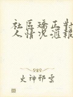 社区矫正对象个人情况汇报表