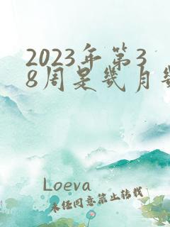 2023年第38周是几月几号