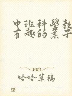 中班科学教案:有趣的叶子