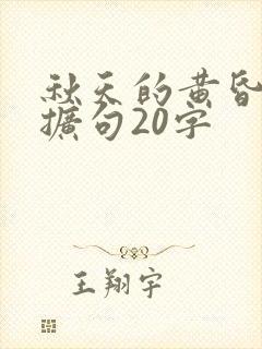 秋天的黄昏很美扩句20字