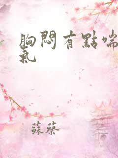 胸闷有点喘不过气