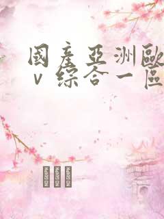 国产亚洲欧洲aⅴ综合一区