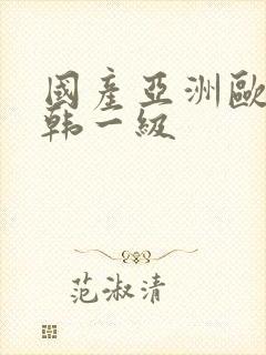 国产亚洲欧美日韩一级