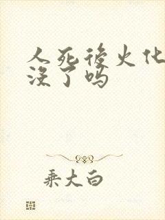 人死后火化了就没了吗