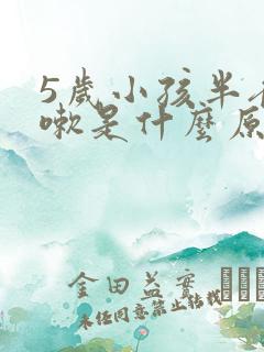 5岁小孩半夜咳嗽是什么原因