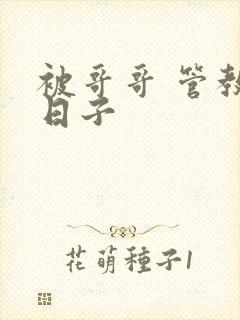 被哥哥 管教的日子