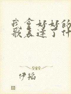 我会好好的这首歌表达了什么情感