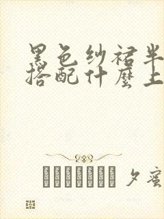 黑色纱裙半身裙搭配什么上衣好看