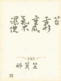 湿气重舌苔厚大便不成形