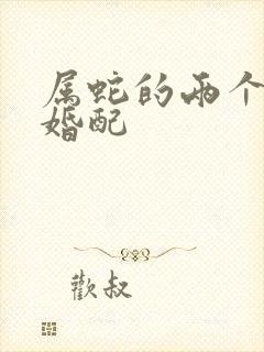 属蛇的两个人的婚配