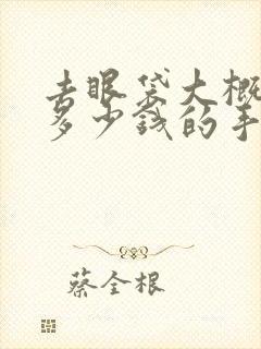 去眼袋大概都是多少钱的手术费