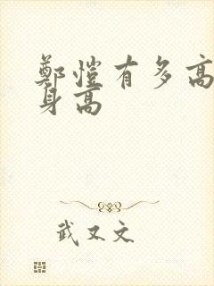 郑恺有多高真实身高