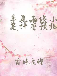 梦见两条小黑蛇是什么预兆