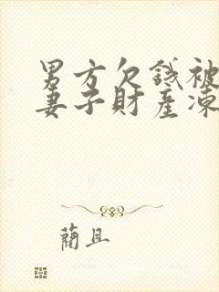 男方欠钱被起诉妻子财产冻结嘛