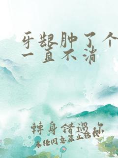 牙龈肿了个肉坨一直不消