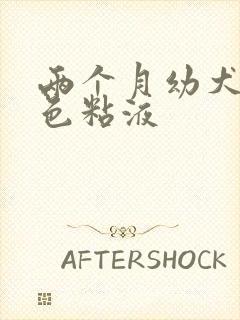 两个月幼犬吐白色粘液