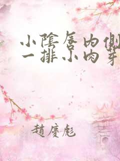 小阴唇内侧长了一排小肉芽