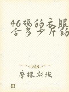 46码的衣服适合多少斤的人穿