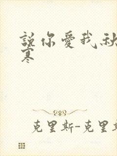 说你爱我秋夜雨寒