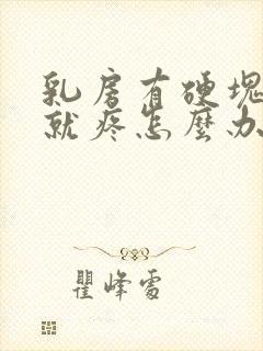 乳房有硬块一按就疼怎么办