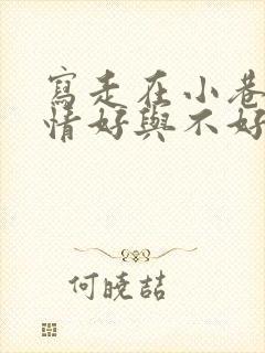 写走在小巷里心情好与不好两种状态