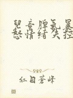 儿童脾气暴躁易怒情绪失控