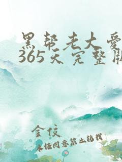 黑帮老大爱上我365天完整版第二季