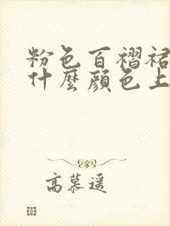 粉色百褶裙搭配什么颜色上衣好看