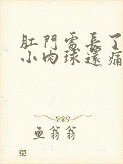 肛门处长了一个小肉球还痛怎么治