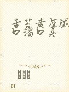 舌苔黄厚腻口干口渴口臭