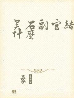 吴石副官结局是什么