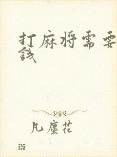 打麻将需要多少钱