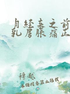 月经来之前几天乳房胀痛正常吗