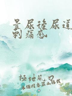 晨尿后尿道口有刺痛感